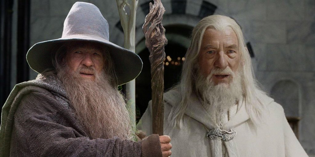 Ian McKellen as Gandalf in Lord of the Rings 1